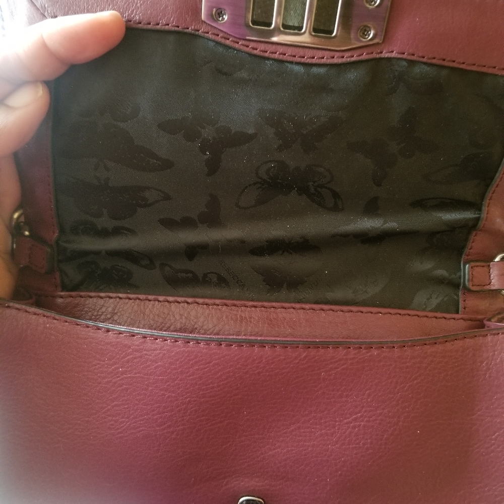 Rebecca Minkoff mini love wallet on chain burgundy red - Picture 9 of 14
